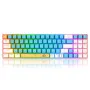 REDRAGON K688 RGB Mechanical Gaming Keyboard 78-keys Hot-Swappable Two-color Injection Keycaps Red Switch Ergonomics USB Wired Gamer Keyboards Support Macro Programming for PC Laptop Computer