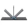 Delux MF10 Foldable Keyboard and Mouse Set Ultra Slim Wireless bluetooth Keyboard & Mouse Combo 120days Standby Magnetic Closure for PC Laptop Computer Monitor