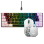 HXSJ Wired Keyboard and Mouse Set 61 Keys Gaming Keyboard 7 Colours backlight 4 DPI Stages White/Black Mouse