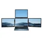 شاشة ArieScreen 13S ثلاثية التوسعة للكمبيوتر المحمول مقاس 13.3 بوصة بدقة 1920 × 1200 مع مشبك خلفي متعدد الوظائف وواجهة USB3.0*4/Type-C لشاشة الكمبيوتر المحمول مقاس 13.6-16 بوصة
