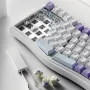 AJAZZ AKS075 82 keys Wireless Mechanical Keyboard with 0.85inch Color Screen and Volume Knob Three-mode Hot-swappable RGB 5000mAh E-sports Ergonomics Gamer Keyboards