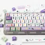 124 Keys A Midsummer Night's Dream Theme PBT Keycap Set XDA Profile Sublimation Purple Keycaps for Mechanical Keyboards