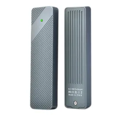 Bakeey AM-SE801 M.2 NVMe SATA Dual Protocol SSD Enclosure Type-C USB3.2 Gen2 10Gbps High Speed Hard Drive Box Aluminum HDD