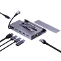 7-in-1 USB-C Steam Deck Docking Station with M.2 NVME SSD Card Slot HUB Type C to HD 4K60Hz 1000M Gigabit Ethernet USB 3.0 Hub for Macbook