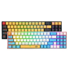 REDRAGON K688 RGB Mechanical Gaming Keyboard 78-keys Hot-Swappable Two-color Injection Keycaps Red Switch Ergonomics USB Wired Gamer Keyboards Support Macro Programming for PC Laptop Computer