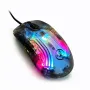 HXSJ X400 Wired Gaming Mouse Transparent Ergonomic RGB Backlight 7 Programmable Buttons 12800 DPI High Precision