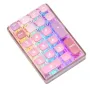 LEOBOG K21 Mini Tri-Mode Mechanical Keypad 21 Keys Transparent Numeric Keyboard with Backlight Wireless/bluetooth/Wired Numpad Keyboard Hot-Swap