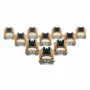 Gamakay 90Pcs Pre-lub Mechanical Switch Planet Series Tactile Silent / Linear Light Guide Switch for DIY Mechanical Gaming Keyboard