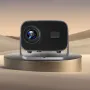 HY310 Mini LED Projector Android 11.0 OS Electric Focus 1080P Supported Dual-5G-WIFI 390 Ansi Lumens 160Inch Giant Screen Outdoor Movie Portable Theater