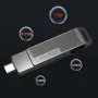 Lenovo SX5 Pro Type-C & USB3.2 Solid State Flash Drive 256GB 128GB Dual Interface 360° Rotation Zinc Alloy USB Disk Portable Thumb Drive