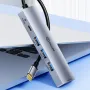 BIAZE 5-in-1 Type-C Docking Station with USB3.0 5Gbps Transmission PD100W Type-C Fast Charging 4K@60Hz HD USB Hubs Splitter Adapter
