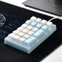 iBlancod K10 21 Keys Wired Mechanical Numeric Keypad Hot Swappable Yellow Switch Pudding Keycaps RGB Type-C Keyboard Pad for Laptop Desktop Computers