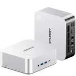 AOOSTAR MACO Mini PC AMD Ryzen 7 PRO 8845HS 8 Cores 16 Threads 32GB 1TB SSD/64GB 2TB SSD Windows 11 Pro WIFI6 BT5.2 Quad Screen Output Dual 2.5G LAN Mini Computer Desktop PC