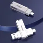 Lenovo ThinkPlus TPCU301plus Type-C USB3.0 Flash Drive Dual Metal Port 360° Rotation Heat Resistance OTG A+ Chip Fa
