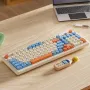 LANGTU L98 Wired RGB Gaming Keyboard with Display Screen and Volume Knob 98-Keys Gasket Structure Waterproof Membrane Mute Keyboards for PC Laptop Computer