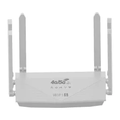 WR900 4G LTE 5G WiFi 6 Router with SIM Card Slot 6 High-Gain Antennas 4 Gigabit Ports 300Mbps High-Speed Wireless Plug and Play for Home Office