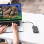 Portable External Storage USB4 NVMe M.2 SSD Enclosure Hard Disk Cases Aluminum Shell 40Gbps Thundebolt 4 Type-C Interface Up to 4TB Expansion Large Capacity