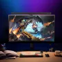 TB-300SFBT Gaming Monitor Lamp with Music LED RGB Ambient Light 5W Adjustable Brightness Color Temperature Stereo Sound PC Monitor Desk Lamp Eye Protection Space-Saving Design
