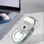 AULA SC660 Transparent Wireless Bluetooth Mouse 2.4G Three-mode Connection Lightweight Rechargeable 10000DPI E-sports Game