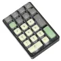 LEOBOG K21 Mini Tri-Mode Mechanical Keypad 21 Keys Transparent Numeric Keyboard with Backlight Wireless/bluetooth/Wired Numpad Keyboard Hot-Swap
