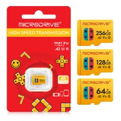 Microdrive High Speed TF Memory Card 256GB/128GB/64GB Class10 Flash Video Card Memory Card for Mobile Phone Tablet Camera Monitor