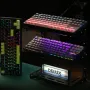 Delux KM87PRO Mechanical Gaming Keyboard Three-mode Gasket Structure Hot Swappable 87 keys Layout RGB Two-color Injection PBT Keycaps Rechargeable Wired E-sports Gamer Keyboards