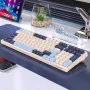 WOLF OF WILDERNESS K8 100 Keys Wireless bluetooth Mechanical Gaming Keyboard Tri-mode Connection Gasket Structure Hot Swappable RGB Light Customed Gamer Keyboards for Laptop Computer
