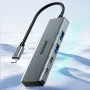 Essager 4 em 1 Tipo C para Hub USB 4 Portas USB3.2 Gen 2 Adaptador Divisor Portátil de Alta Velocidade para Macbook Pro Acessórios para Computador