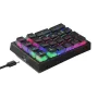 iBlancod K10 21 Keys Wired Mechanical Numeric Keypad Hot Swappable Yellow Switch Pudding Keycaps RGB Type-C Keyboard Pad for Laptop Desktop Computers