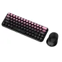 MK260 2.4G Wireless Keyboard Mouse Set 65 Keys Gradient Punk Silent Keycaps Keyboards and 3-Level DPI Adjustable Office Mice