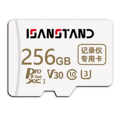 ISANSTAND V30 U3 TF Memory Card 256GB/128GB/64GB خێرایی بەرز Class10 U3 HD تۆمارکردنی کارتی مایکرۆ SD بۆ تۆمارکردنی کامێرای تەلەفۆنی تۆمارکەری لێخوڕین