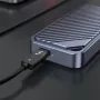 TX002 Thunderbolt5 SSD Enclosure M2 NVMe External Hard Drive Case 80Gbps Type-C Gen4x4 Aluminum Alloy Tool-Free Installation for Mac Windows PC