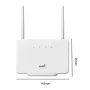 CPE106 300Mbps 4G Wireless Router Wireless Modem External Antenna with Sim Card Slot EU Plug for Home Travel Work