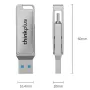 Lenovo Thinkplus MU233 Type-C и USB-флеш-накопитель 160 МБ/с USB3.2 высокоскоростной роторный флеш-накопитель 512 ГБ 256 ГБ 128 ГБ 64 ГБ 32 ГБ портативный накопитель U-диск для ПК компьютера ноутбука