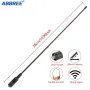 ABBREE AR-771 SMA-Female AR-771C SMA-Male Antenna Dual Band VHF/UHF High Gain Soft Whip Antenna For Baofeng UV-5R BF-888S UV10R UV-13 Pro Radio