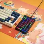 iBlancod K10 21 Keys Wired Mechanical Numeric Keypad Hot Swappable Yellow Switch Pudding Keycaps RGB Type-C Keyboard Pad for Laptop Desktop Computers