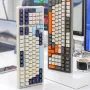WOLF OF WILDERNESS K8 100 Keys Wireless bluetooth Mechanical Gaming Keyboard Tri-mode Connection Gasket Structure Hot Swappable RGB Light Customed Gamer Keyboards for Laptop Computer