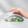 AULA SC660 Transparent Wireless Bluetooth Mouse 2.4G Three-mode Connection Lightweight Rechargeable 10000DPI E-sports Game