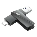 EAGET CF60 USB3.2 & Type-C Flash Drive 64G 128G 256G 150MB/s High Speed Pendrive Mobile Memory U Disk