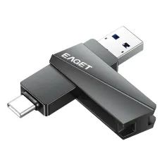 EAGET CF60 USB3.2 & Type-C Flash Drive 64G 128G 256G 150MB/s High Speed Pendrive Mobile Memory U Disk