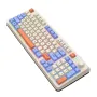 XUNSVFOX K82 94 Keys Wired Gaming Keyboard Three Color-block Luminous Mechanical-feel Station 19-key punchless Gamer Keyboard for Computer PC Laptop