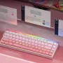 AULA Hero 68 HE Wired Mechanical Gaming Keyboard Hall Effect Magnetic Switch with Adjustable Actuation Rapid Trigger Mode 8K Hz Polling Rate 0.125ms Latency RGB Backlit Hot-swap 60% Layout Keyboard