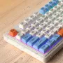 LANGTU L98 Wired RGB Gaming Keyboard with Display Screen and Volume Knob 98-Keys Gasket Structure Waterproof Membrane Mute Keyboards for PC Laptop Computer
