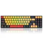 REDRAGON K688 RGB Mechanical Gaming Keyboard 78-keys Hot-Swappable Two-color Injection Keycaps Red Switch Ergonomics USB Wired Gamer Keyboards Support Macro Programming for PC Laptop Computer