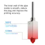 KINGROON New Upgrade Hardened Steel Extrusion Head Assembly For Bambu X1/P1P 3D Printer Hot End 0.4mm Hardened Steel Nozzle 500°C Heating Block Aluminum Alloy Radiator High Temp Printing