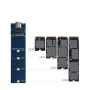 DM HD990 M.2 NVME SSD Enclosure USB3.2 Type-C Converter Adapter Enclosure Case Solid State 10Gbps Fast Speed Hard Disk Box Support 4TB Capacity