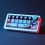 Darmoshark SK16 QMK Mechanical Keyboard Gasket 16keys RGB Triple-Mode Mini Mechanical Keyboard Full-Key Hot-Swappable Plug