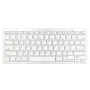 Teclado sem fio Bluetooth com suporte para vários idiomas, alemão, francês, inglês, layout para escritório