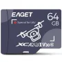 EAGET T5 TF Card for UAV 64G/128G Micro SD TF Card U3 V30 Class10 160MB/s High Speed 4K UHD for Vlogging Video Recording