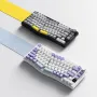 AJAZZ AKS075 82 keys Wireless Mechanical Keyboard with 0.85inch Color Screen and Volume Knob Three-mode Hot-swappable RGB 5000mAh E-sports Ergonomics Gamer Keyboards